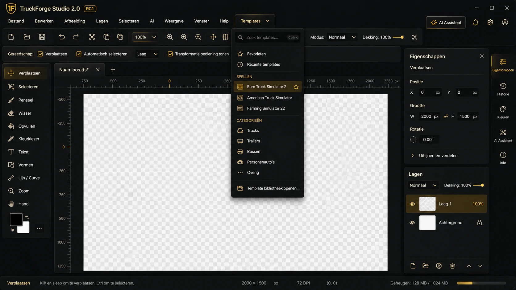 TruckForge Studio editor